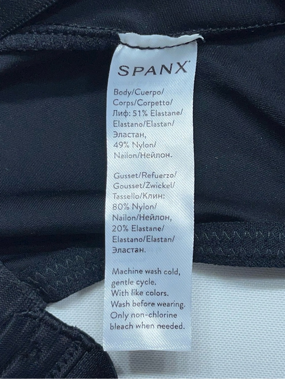 SPANX Suit Your Fancy Shaping Plunge Low Back Mid Thigh Bodysuit Womens XL Black - Picture 12 of 13